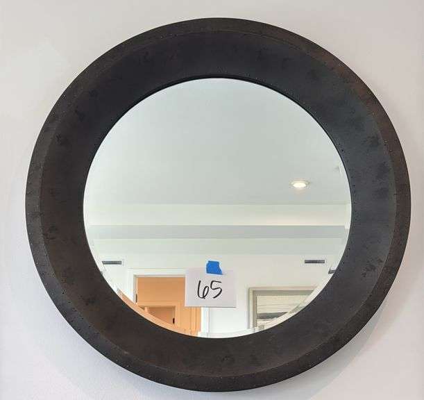 ROUND WALL MIRROR - BLACK