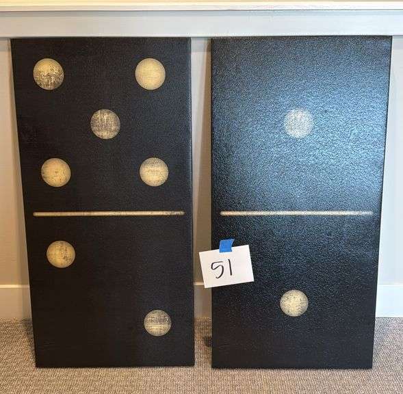 (2) CANVAS WALL ART