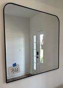 BLACK FRAMED WALL MIRROR