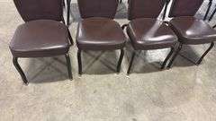 (4) STACKING BANQUET CHAIRS