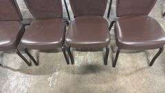 (4) STACKING BANQUET CHAIRS