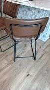 (4) BROWN PADDED BAR STOOLS
