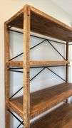 4-TIER INDUSTRIAL STYLE WOOD BOOKCASE