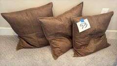 (3) THROW PILLOWS