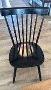 WOOD DINING TABLE & (6) CHAIRS