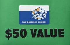(1) WHITE CASTLE $50 GIFT CARD