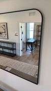 BLACK FRAMED WALL MIRROR