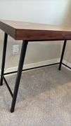 WOOD DESK W/ METAL LEGS