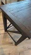 DARK WOOD 3-DRAWER DESK