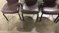 (4) STACKING BANQUET CHAIRS
