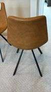 (2) BROWN PADDED ACCENT CHAIRS