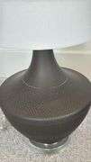 (2) METAL TABLE LAMPS W/ SHADES