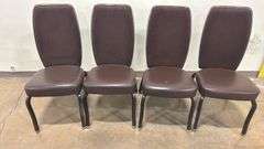 (4) STACKING BANQUET CHAIRS