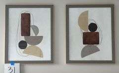 (2) FRAMED WALL ART
