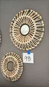 3PC MIRRORED WALL ART