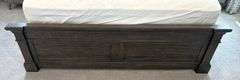 KING SIZE BED SET - HEADBOARD, FOOTBOARD, RAILS