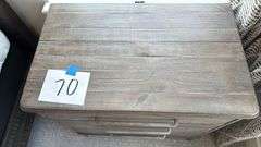 3-DRAWER WOOD NIGHTSTAND
