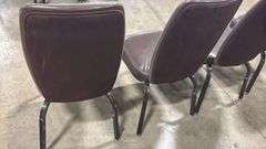 (4) STACKING BANQUET CHAIRS