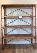 4-TIER INDUSTRIAL STYLE WOOD BOOKCASE