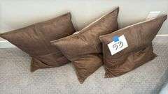 (3) THROW PILLOWS
