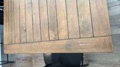 WOOD DINING TABLE & (6) CHAIRS
