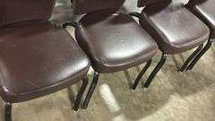 (4) STACKING BANQUET CHAIRS