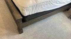 KING SIZE BED SET - HEADBOARD, FOOTBOARD, RAILS