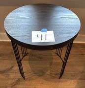 DARK WOOD END TABLE