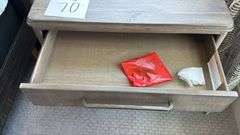 3-DRAWER WOOD NIGHTSTAND