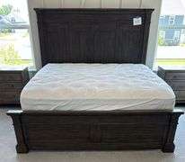 KING SIZE BED SET - HEADBOARD, FOOTBOARD, RAILS