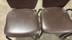 (4) STACKING BANQUET CHAIRS