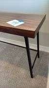 WOOD DESK W/ METAL LEGS