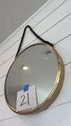 ROUND WALL MIRROR - GOLD