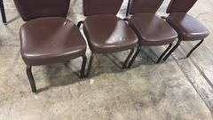 (4) STACKING BANQUET CHAIRS