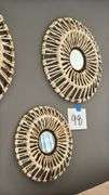3PC MIRRORED WALL ART