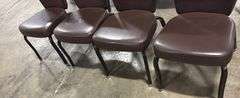 (4) STACKING BANQUET CHAIRS