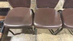 (4) STACKING BANQUET CHAIRS