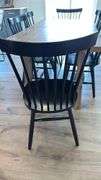 WOOD DINING TABLE & (6) CHAIRS