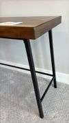 WOOD DESK W/ METAL LEGS