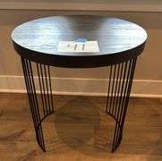 DARK WOOD END TABLE