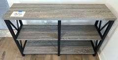 3-TIER ENTRY TABLE - GREY/ BLACK