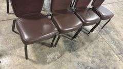 (4) STACKING BANQUET CHAIRS
