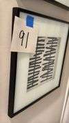 (2) FRAMED WALL ART