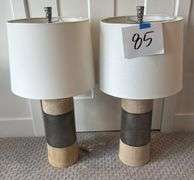 (2) TABLE LAMPS W/ SHADES