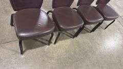 (4) STACKING BANQUET CHAIRS