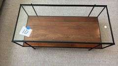 GLASS TOP COFFEE TABLE