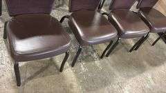 (4) STACKING BANQUET CHAIRS
