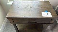 HEKMAN DARK WOOD NIGHTSTAND W/ 1 DRAWER