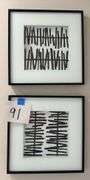 (2) FRAMED WALL ART