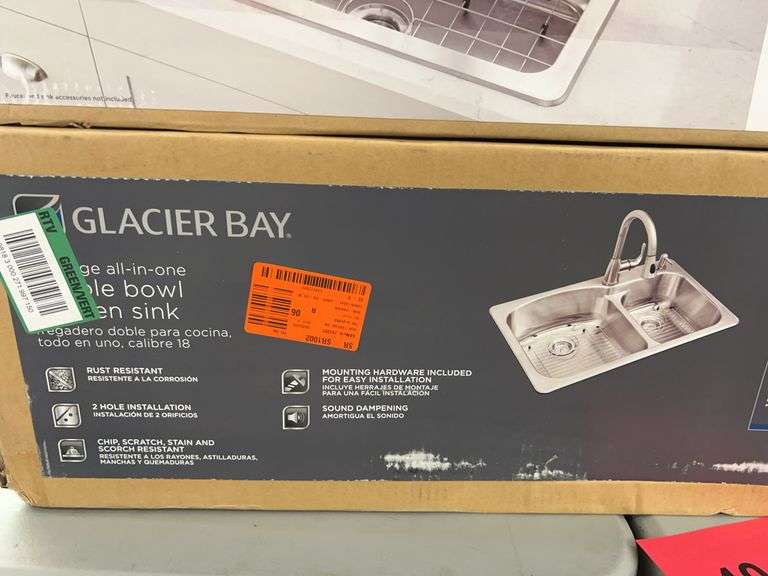 (2) GLACIER BAY BOWL SINKS IN BOXES - Earl's Auction Company